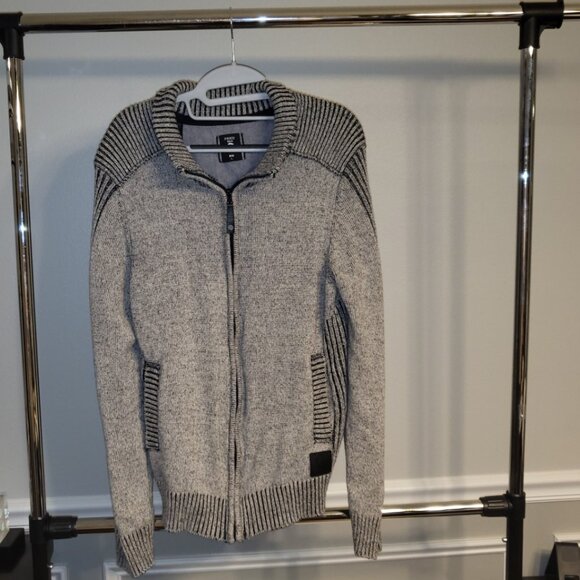 Fried Denim Sweater Jacket Sz L Eclectic Grandpa Cabincore - Picture 2 of 11